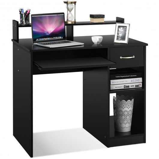 Home Office Study PC Laptop Computer Desk with Drawer