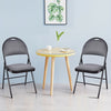 Set of 6 Folding Fabric Upholstered Metal Chairs
