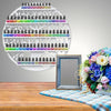 5-Tier Nail Polish Rack Holder Wall Mounted-White