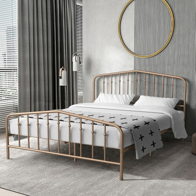 Full Size Metal Bed Frame with Headboard & Footboard