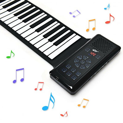88 Key Electronic Roll Up Piano Silicone Keyboard