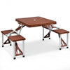 Portable Folding Picnic Table with Seating for Garden Camping