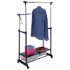 Double Adjustable Cloth Hanger Garment Rack