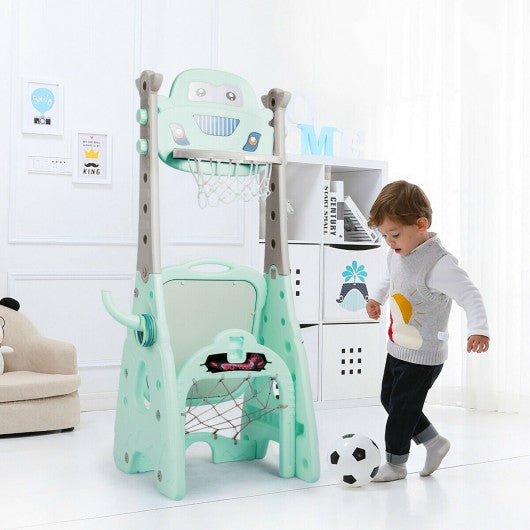 6-in-1 Adjustable Kids Basketball Hoop Set