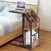 Modern C-Shape Sofa Side Snack End Table Nightstand