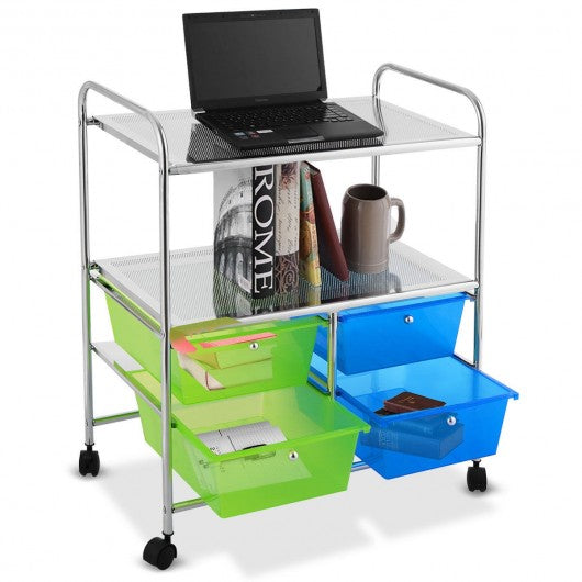 4 Drawers Rolling Storage Cart