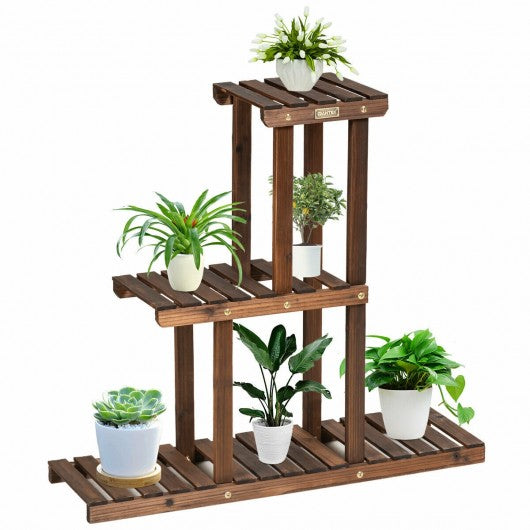 Wood Plant Stand 3-Tier Plant Pot Holder
