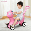 4 in 1 Baby Rocking Horse with Music-Pink