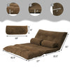 6 Position Adjustable Sleeper Lounge Couch with 2 Pillows