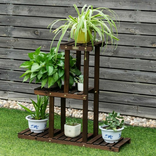 Wood Plant Stand 3-Tier Plant Pot Holder