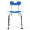 Shower Bath Chair 6 Adjustable Height Non-Slip Bathtub Stool