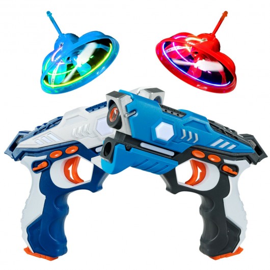 Infrared Laser Tag Guns with Flying Saucers Battle Blasters Game
