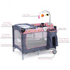 Foldable 2 Color Baby Crib Playpen Playard