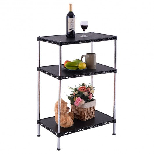 3-Tiers Adjustable Storage Rack Display Shelf