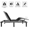 Queen Size Steel Frame Remote Adjustable Bed Base