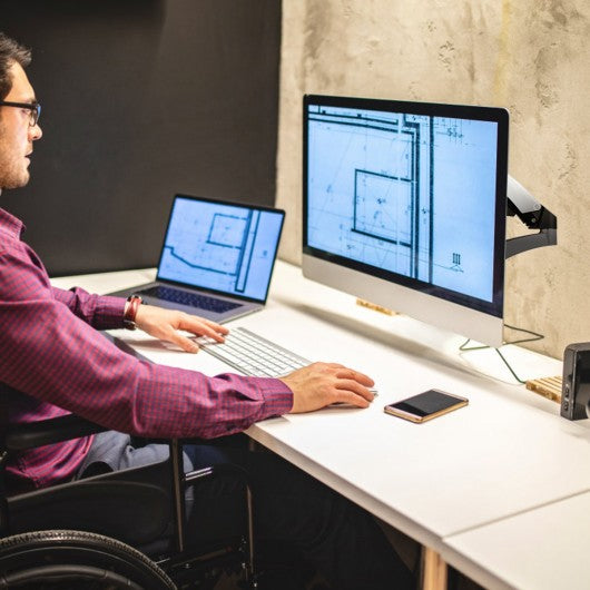 51 lbs TV Wall Mount Hydraulic Arm Adjustable Monitor Bracket