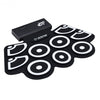 Electronic Silicone Rechargeable Drum Set with Pedals Sticks