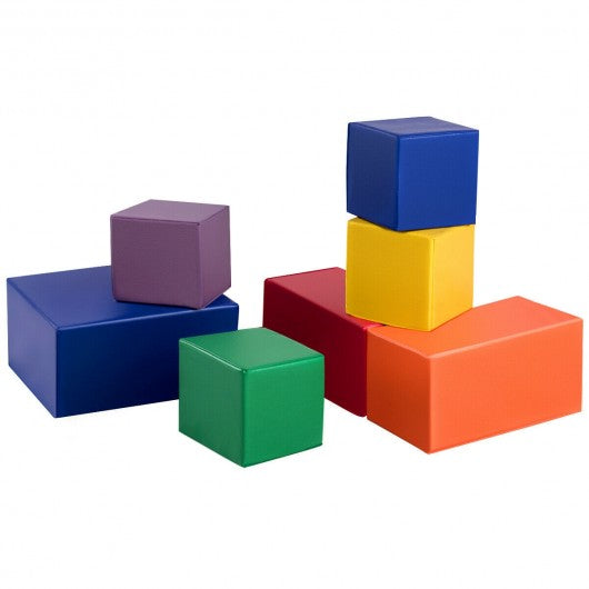 7 Pieces Set PU Foam Big Building Blocks for Kids