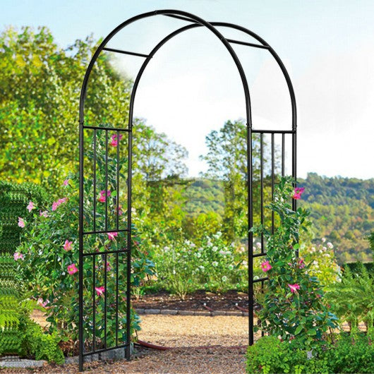 7.2Ft Garden Decoration Climbing Plants Arch Steel Arbor