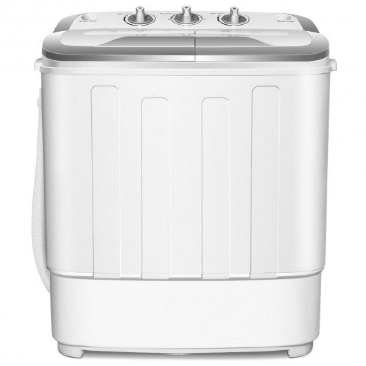 8 lbs Compact Mini Twin Tub Spinner Washing Machine