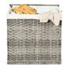 Hand-woven Foldable Rattan Laundry Basket