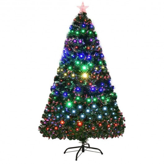 5' / 6' / 7' Multicolor LED Fiber Optic Artificial Christmas Tree