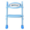 Toddler Toilet Potty Training Seat with Non-Slip Ladder-Blue