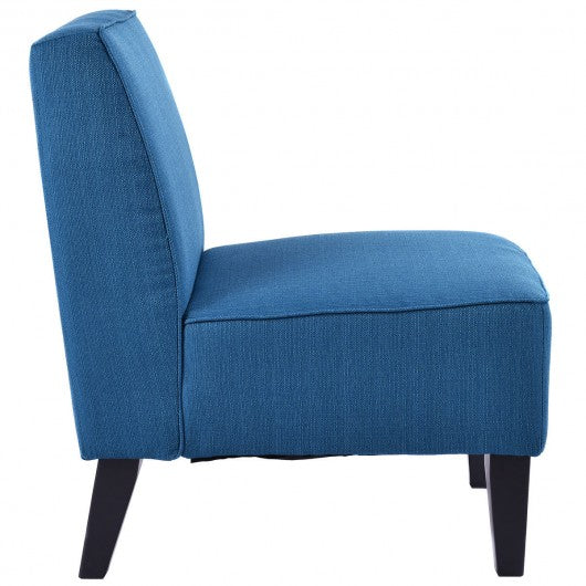 Contemporary Decor Solid Armless Accent Chair