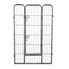 8 Panels Sturdy Metal Pet Fence