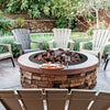 36 Inch Round Steel Fire Pit Ring Liner Wood