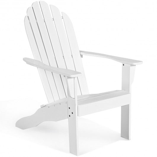 Outdoor Solid Wood Durable Patio Adirondack Chair