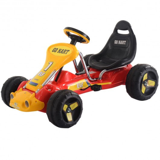 Go Kart Kids Ride On Car Pedal Powered Car 4 Wheel Racer Toy Stealth Outdoor