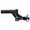 Triple Ball Swivel Adjustable Drop Turn Trailer Tow Hitch Mount