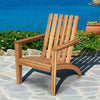 Outdoor Durable Patio Acacia Wood Adirondack Lounge Armchair