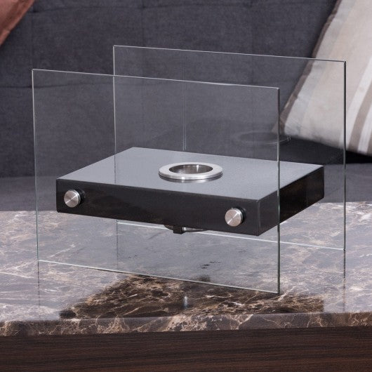Portable Ventless Firepit Bio Ethanol Tabletop Fireplace