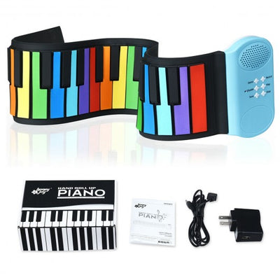 49-key Roll-up Piano with Support Earphone