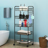 5 Tier Mesh Rolling File Utility Cart Storage Basket