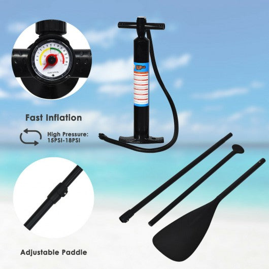 11' Inflatable Adjustable Paddle Board with Carry Bag