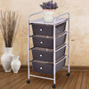 4 Drawers Metal Rolling Storage Cart