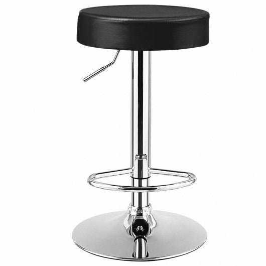 1 PC Round Bar Stool Adjustable Swivel Pub Chair