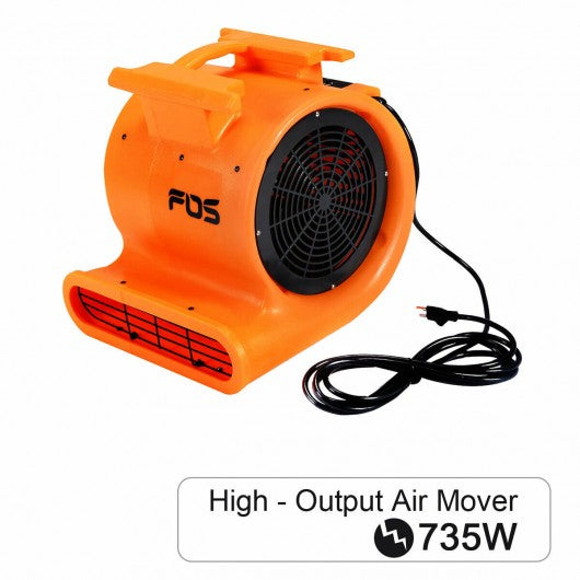 1.0 HP Air Mover Floor Dryer Blower