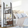 4 Tier Bookcase Metal Frame Bookshelf Storage Plant Stand