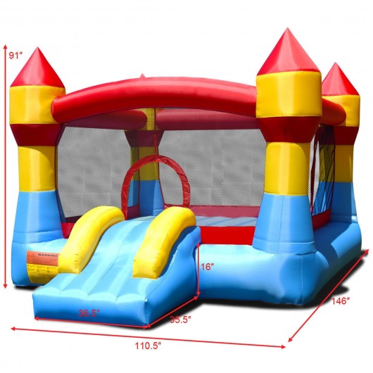 Inflatable Bounce House Castle Jumper Without Blower