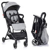 Lightweight Foldable Pushchair Baby Stroller with Foot Cover-Gray