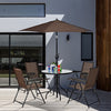 6.3ft Outdoor Patio Easy Tilt Umbrella Sunshade Cover