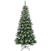 7 ft Snow Flocked Artificial Christmas Hinged Tree