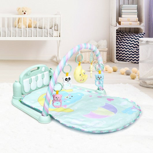3-in-1 Baby Gym Piano Music and Lights Fun Play Mat