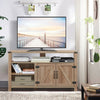 Entertainment TV Stand with Storage Cabinet & Shelf