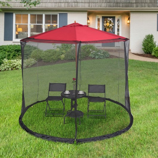 9' to 10' Outdoor Umbrella Table Screen Mosquito Bug Insect Net