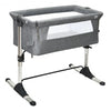 Portable Infant Travel Bassinet Crib with Carrying Bag-Gray